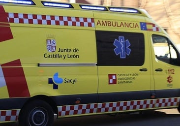 Herido el conductor de un camión al volcar y quedar atrapado en la provincia de Burgos