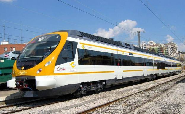 Prototipo del ferrocarril de velocidad alta proyectado entre la capital y el sur de Gran Canaria.