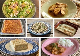 Menú semanal del 31 de marzo al 6 de abril