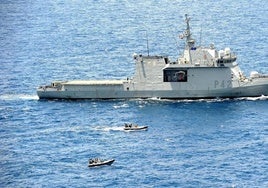 Imagen del Bam Rayo, patrullero de la Armada Española, uno de los proyectos de ingeniería naval de Ghenova.