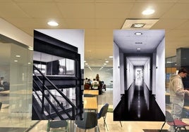 Imágenes de la exposición 'EII desde otra mirada', en la pecera del centro.
