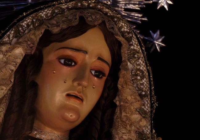 Aspecto actual de la Virgen de los Dolores de Churriana.
