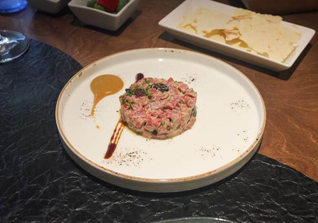 Tartar de salchichón de Málaga