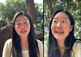 Emily explica la situación económica de la comunidad china en España.