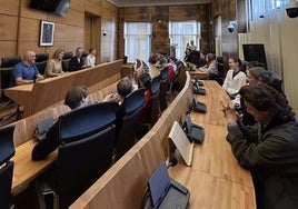 El alcalde de Siero recibe a estudiantes de Alemania