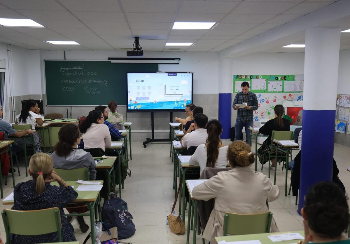Examen de oposición para optar a una plaza de profesor de Secundaria.