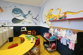 Interior de la haurreskola de Getxo.