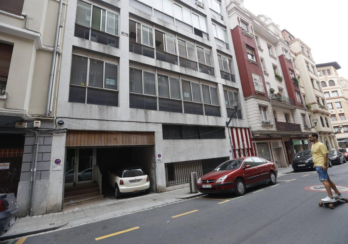 Lugar donde se prevé el nuevo hotel, en la calle Epalza de Bilbao.