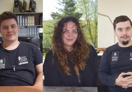 Los tres jóvenes que se han formado en el programa han trasladado su experiencia al Ayuntamiento.