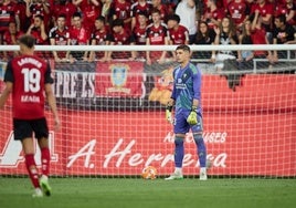 Raúl Fernández, en el partido de este jueves.