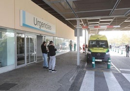 Entrada del servicio de Urgencias del Hospital San Pedro, esta semana.