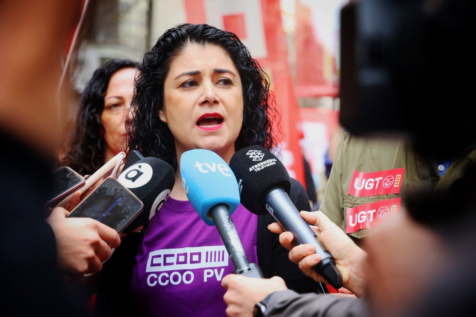 Manifestación por el Día del Trabajador en Valencia