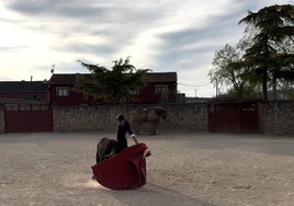 José María Trigueros este miércoles en el tentadero.
