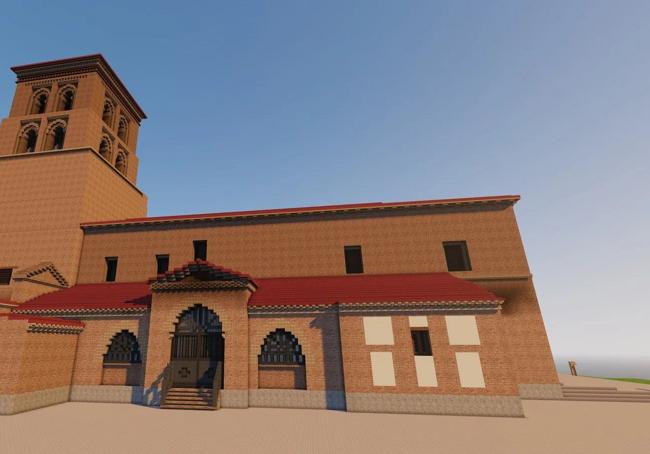 Exterior de la iglesia de Vallecillo.