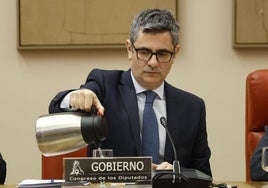 Comparecencia de Bolaños ante la Comisión Constitucional del Congreso.