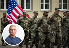 El chef Robert Irvine ha declarado la guerra al sobrepeso que padecen siete de cada diez soldados estadounidenses.