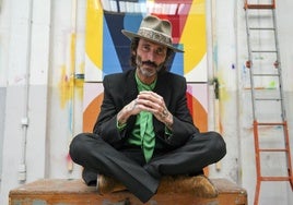 Leiva, en el estudio de Boa Mistura, en Vallecas (Madrid).