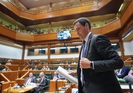 El candidato del PNV a lehendakari, Imanol Pradales.