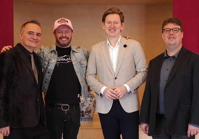 Joan Matabosch, Dmitri Tcherniakov, Bogdn Volkov  y Ouri Bronchti.