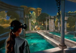 Recreacion de una de la escenas del recorrido virtai de 'Art Masters'.