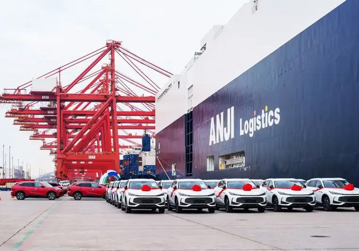 La flota de SAIC Anji Logistics para logística y transporte de vehículos cuenta con 35 buques