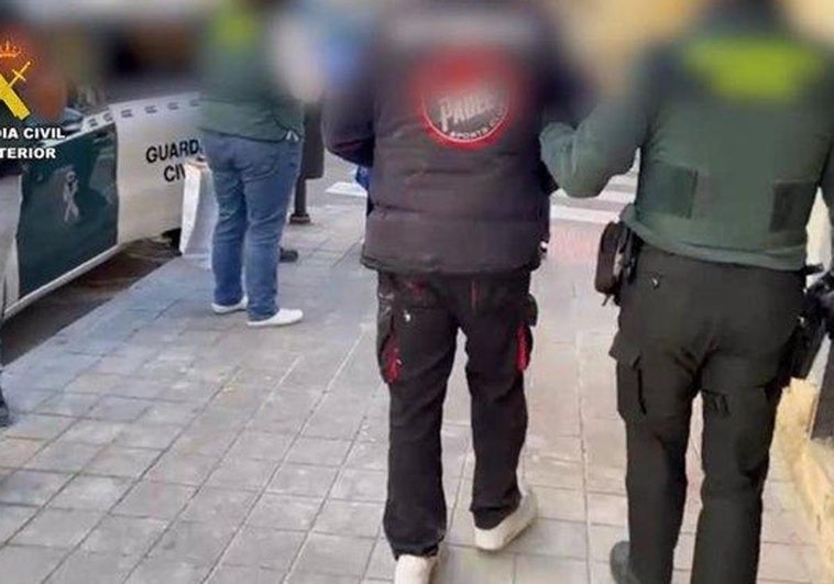 Momento de la detención.