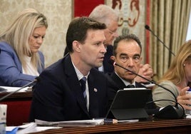 El concejal Toni Gallego en un pleno.